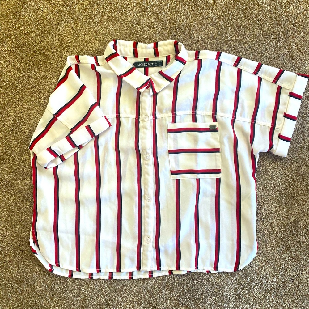 Stone Row Short Sleeve Button Down